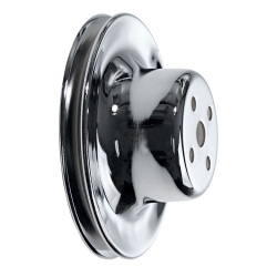 1965-66 CHROME ENGINE PULLEY - WP, 289, 6-3/16"